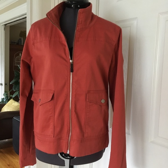 Lole Stretch Cotton Zip Front Jacket Terra Cotta - Picture 5 of 11